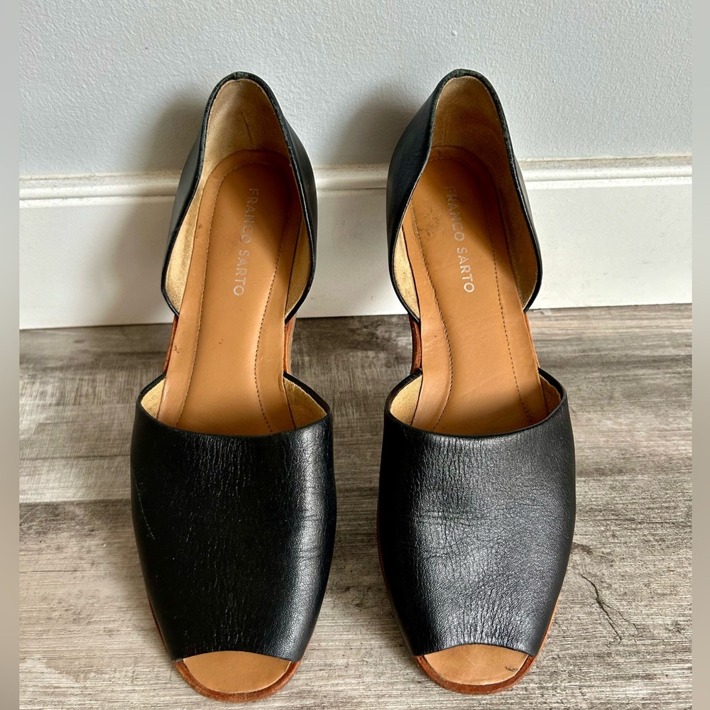 Franco Sarto Genuine Leather Sandal Flats